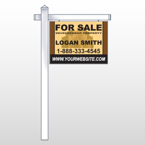Brown Buildings 858 18"H x 24"W Swing Arm Sign
