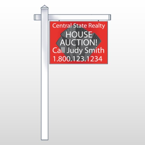 Buildings 221 18"H x 24"W Swing Arm Sign