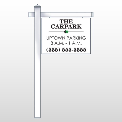Car Park 122 18"H x 24"W Swing Arm Sign