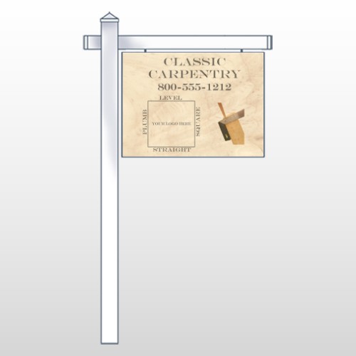 Carpentry 236 18"H x 24"W Swing Arm Sign