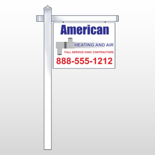 Construction 243 18"H x 24"W Swing Arm Sign