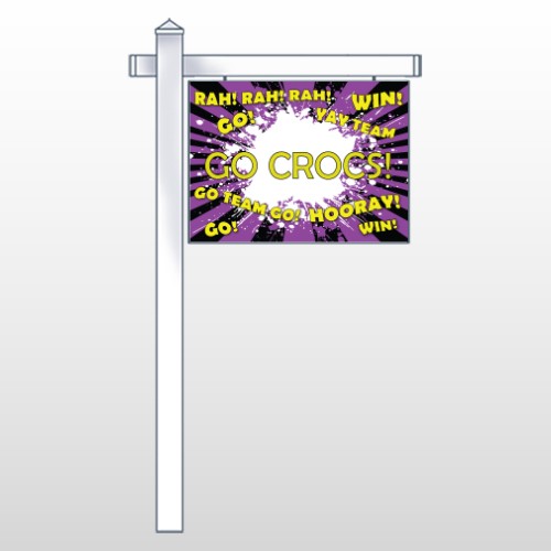 Crocs 54 18"H x 24"W Swing Arm Sign