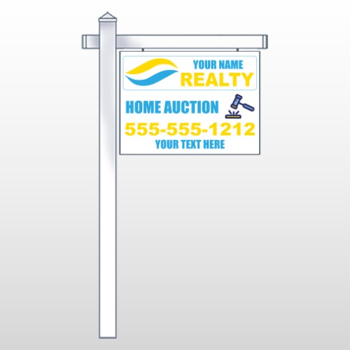 Gavel Banging 660 18"H x 24"W Swing Arm Sign