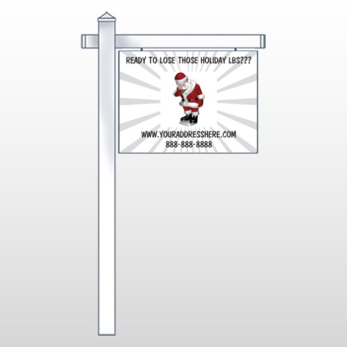 Health Santa 402 18"H x 24"W Swing Arm Sign