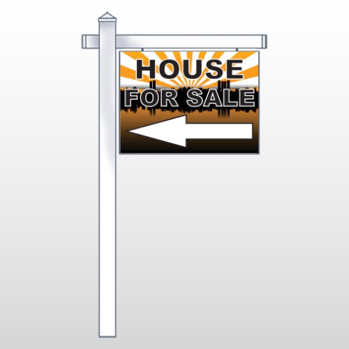 House Sale 718 18"H x 24"W Swing Arm Sign