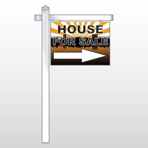 House Sale 719 18"H x 24"W Swing Arm Sign