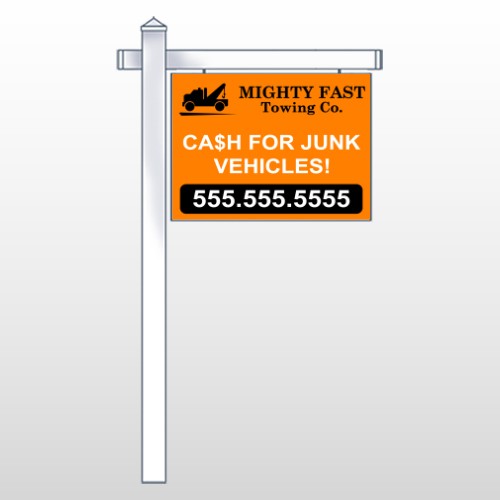 Mighty 313 18"H x 24"W Swing Arm Sign
