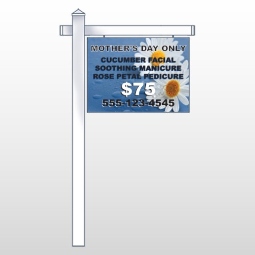 Mothers Day 487 18"H x 24"W Swing Arm Sign