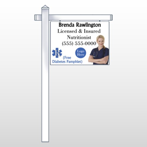 Nutritionist 46 18"H x 24"W Swing Arm Sign