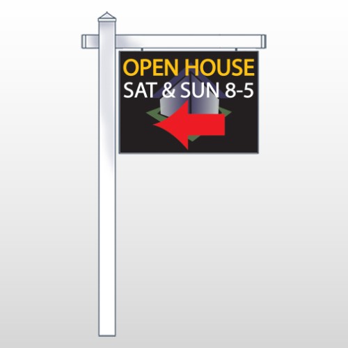 Open Corner 648 18"H x 24"W Swing Arm Sign