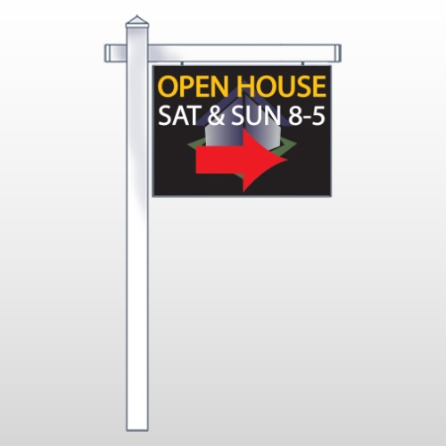 Open Corner 649 18"H x 24"W Swing Arm Sign