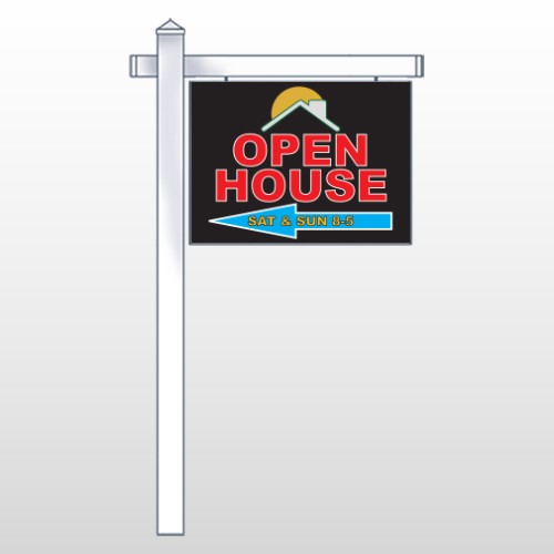 Open Moon Roof 726 18"H x 24"W Swing Arm Sign