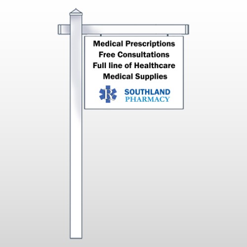 Pharmacy 335 18"H x 24"W Swing Arm Sign