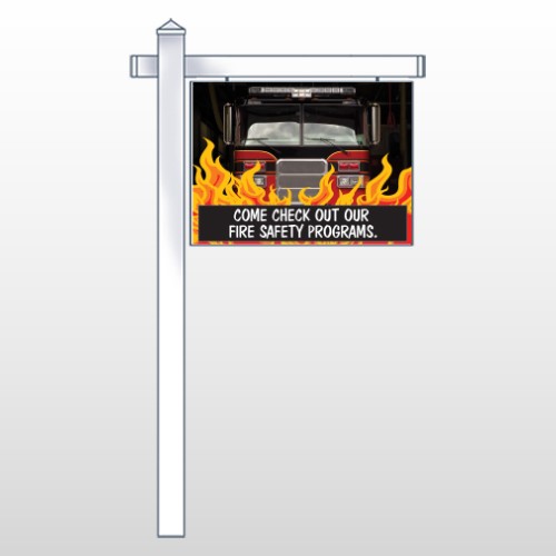 Safety Program 427 18"H x 24"W Swing Arm Sign