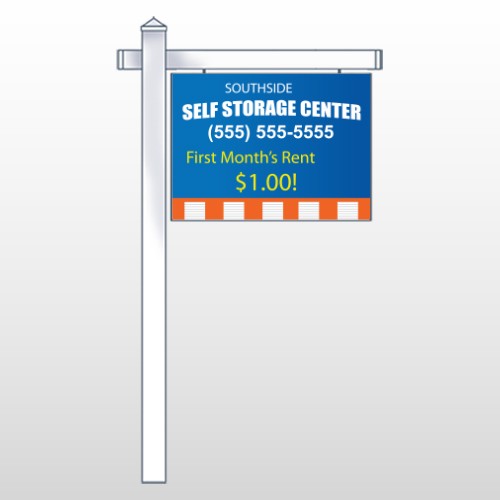Storage Building 120 18"H x 24"W Swing Arm Sign