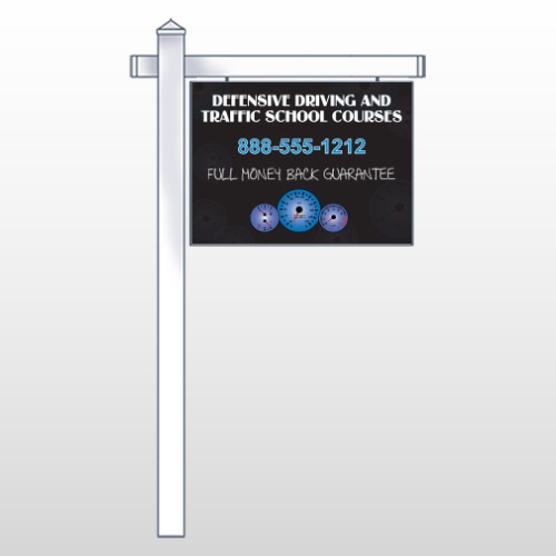 Traffic School 152 18"H x 24"W Swing Arm Sign