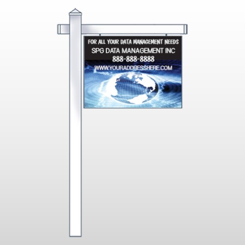 World Wide Web 437 18"H x 24"W Swing Arm Sign