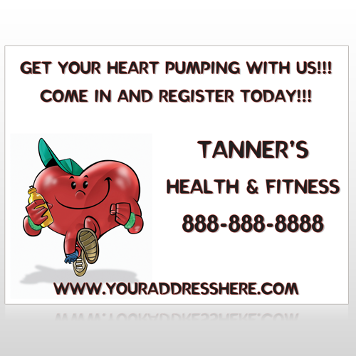 Running Heart 401 Custom Decal