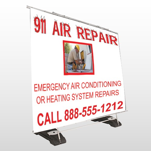 AC Repair 251 Exterior Pocket Banner Stand