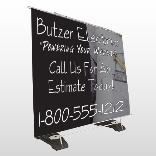 Black and Book 217 Exterior Pocket Banner Stand