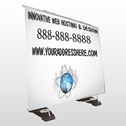 Business Global 438 Exterior Pocket Banner Stand