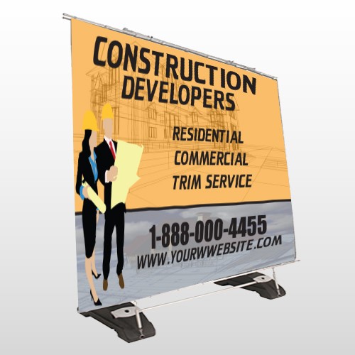 Contractors 645 Exterior Pocket Banner Stand