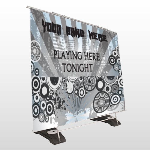 Gray City 368 Exterior Pocket Banner Stand