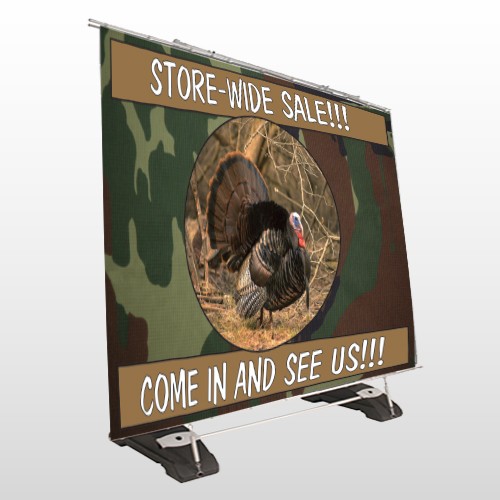 Hunt Turkey 409 Exterior Pocket Banner Stand