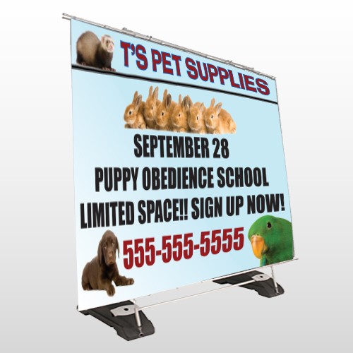 Pet Supplies 305 Exterior Pocket Banner Stand