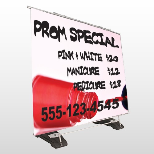 Pink Polish 486 Exterior Pocket Banner Stand