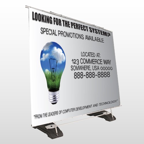 Scene Bulb 435 Exterior Pocket Banner Stand