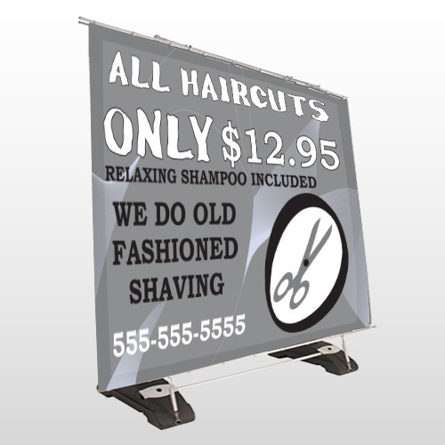 Scissor Cut 286 Exterior Pocket Banner Stand