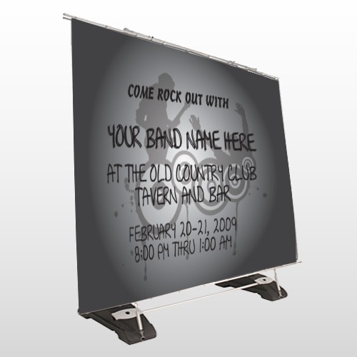 Silhouette Band 366 Exterior Pocket Banner Stand