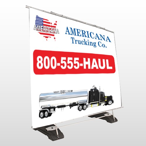 Tanker Truck 315 Exterior Pocket Banner Stand