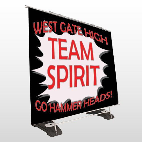 Team 55 Exterior Pocket  Banner Stand