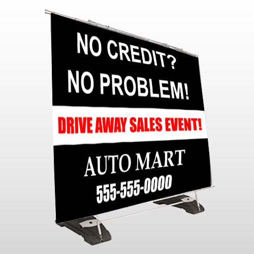Auto Mart 114 Exterior Pocket Banner Stand