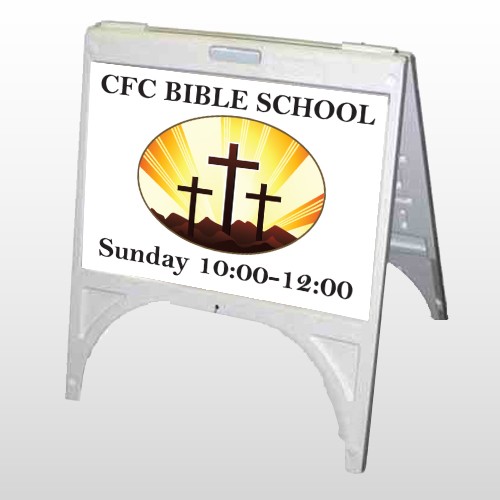 3 Crosses 149 A Frame Sign