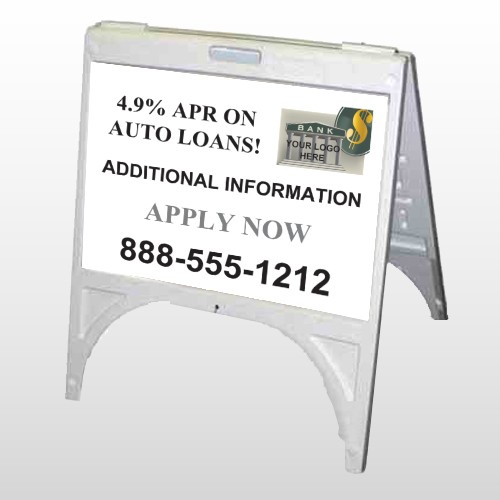 Auto Loan 155 A Frame Sign