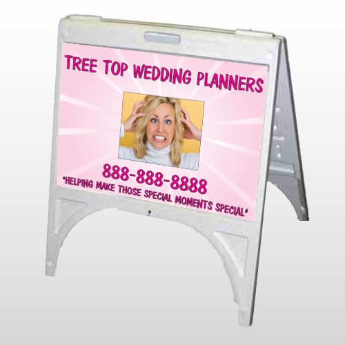 Crazy Wedding 411 A Frame Sign