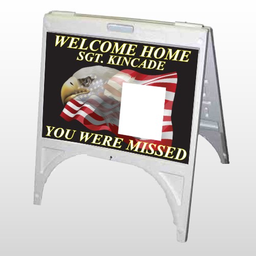 Eagle Flag 307 A Frame Sign