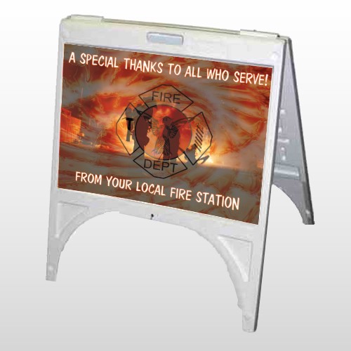 Fire 432 A Frame Sign