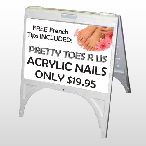 Floral Pedicure 293 A Frame Sign