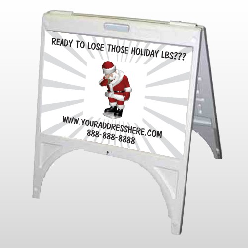 Health Santa 402 A Frame Sign
