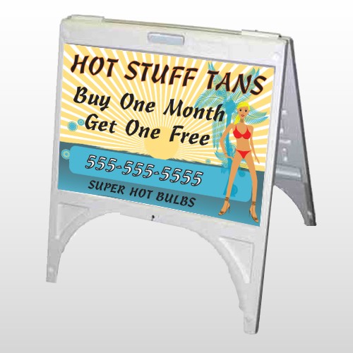 Hot Beach Tan 299 A Frame Sign