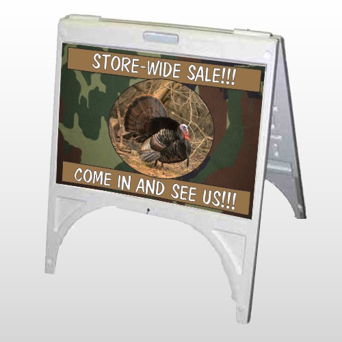 Hunt Turkey 409 A Frame Sign
