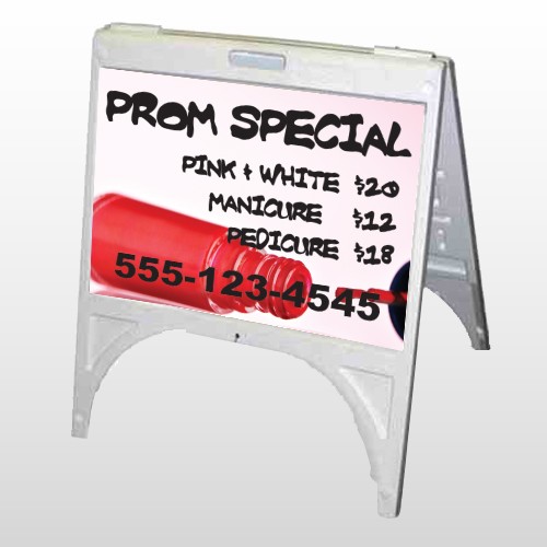 Pink Polish 486 A Frame Sign