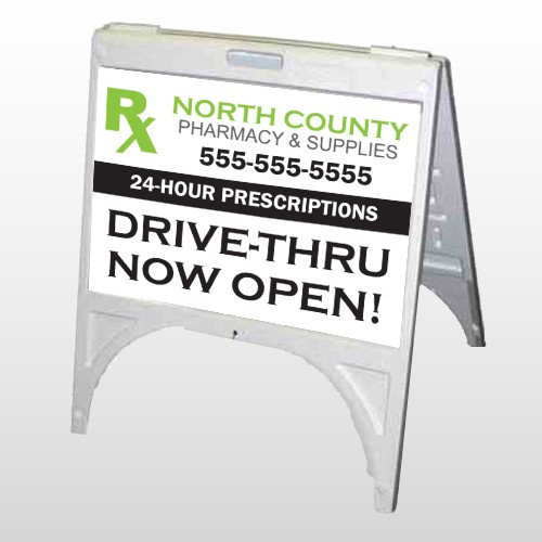 RX North County 105 A-Frame Sign
