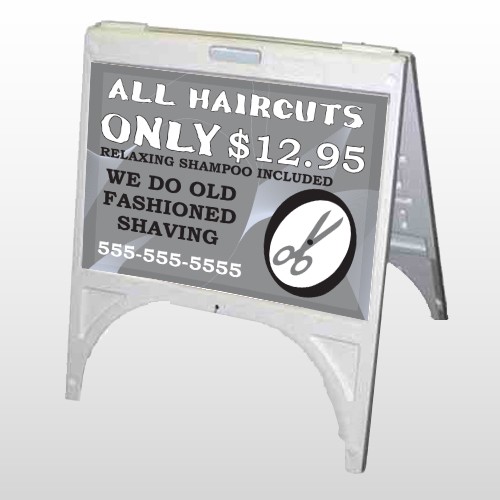 Scissor Cut 286 A Frame Sign