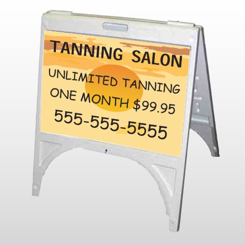 Tanning Sun 296 A Frame Sign