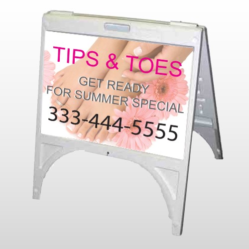 Tips & Toes 488 A Frame Sign